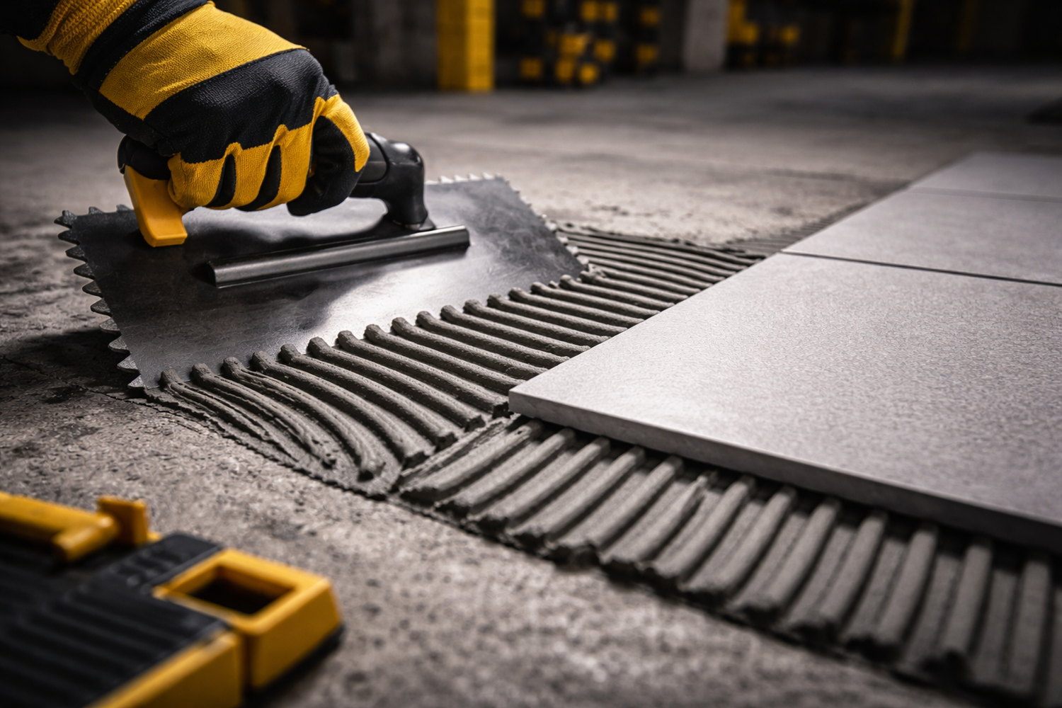 Tile adhesive